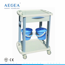 AG-CT001B3 approved ABS clinic dressing trolley mobile medical crash carts